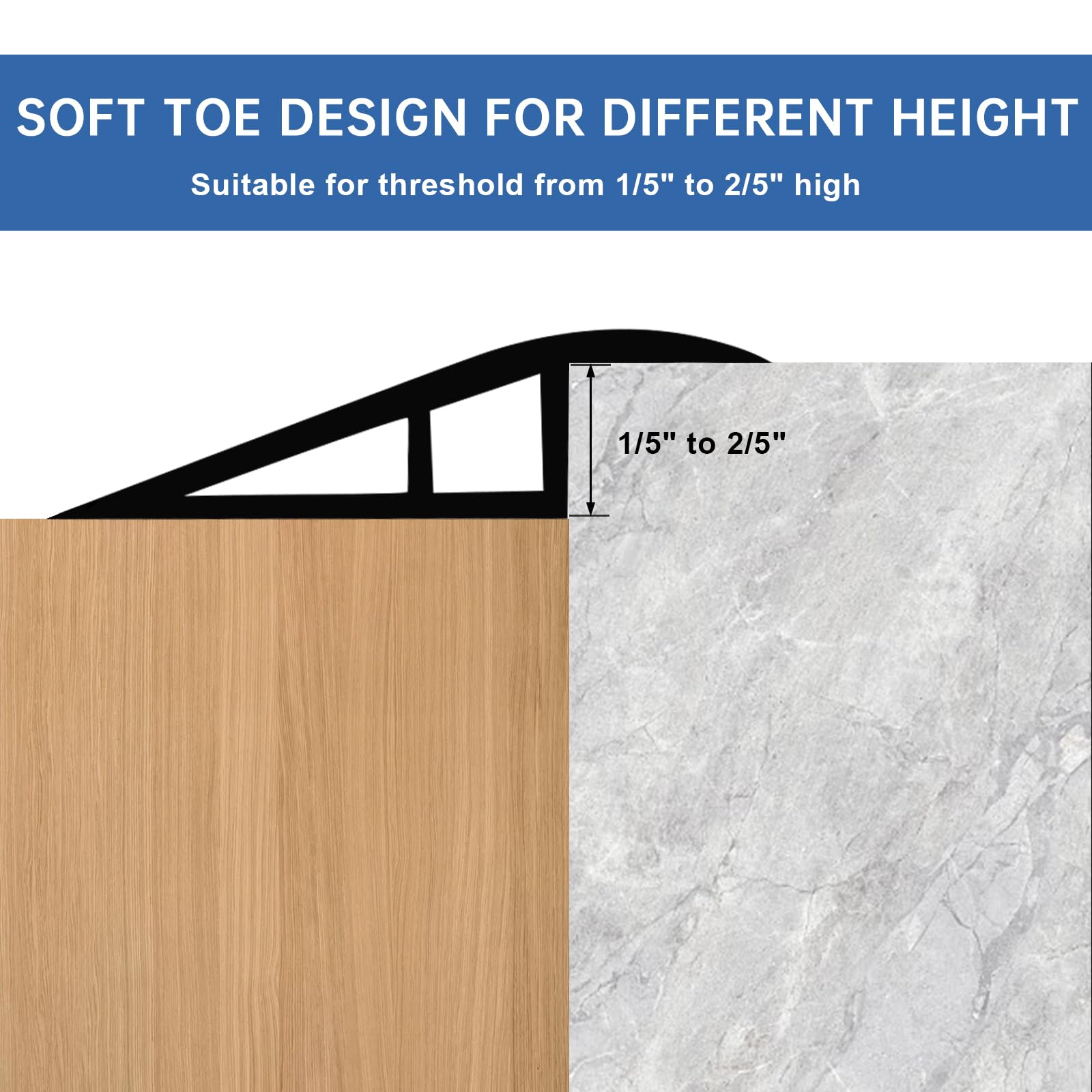 Vinyl Door Threshold Flooring Transition Strip Self Adhesive Carpet Edging Strip for Laminate Doorway Edge Threshold from 1
