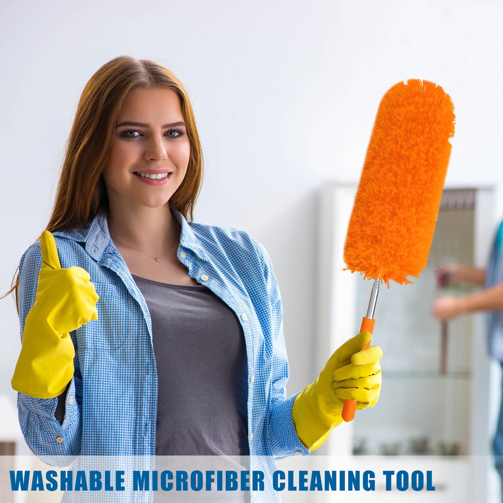 1 Pcs Microfiber Feather Duster for Cleaning