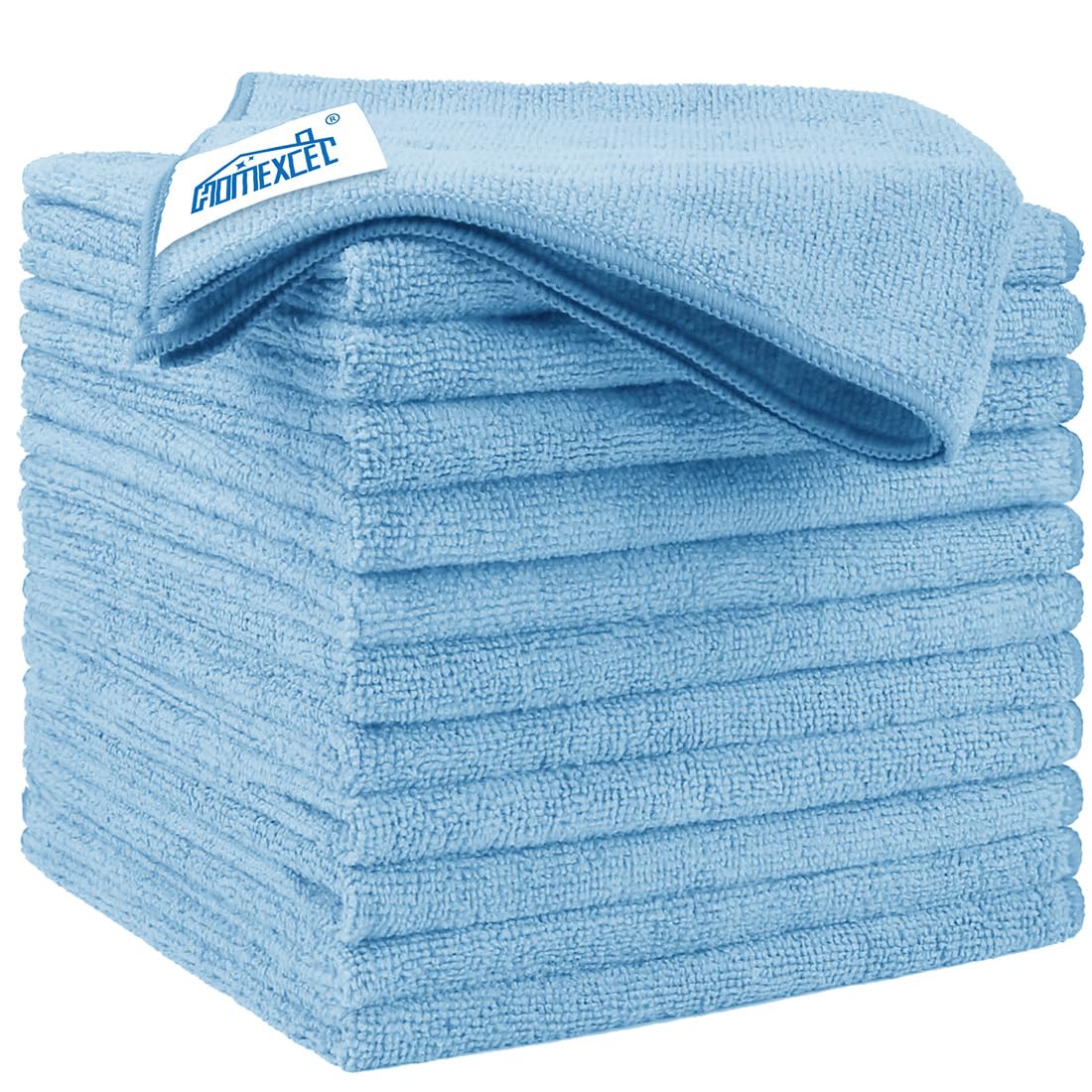 Blue Microfiber Cleaning Cloth 12 Pack (12 Count)