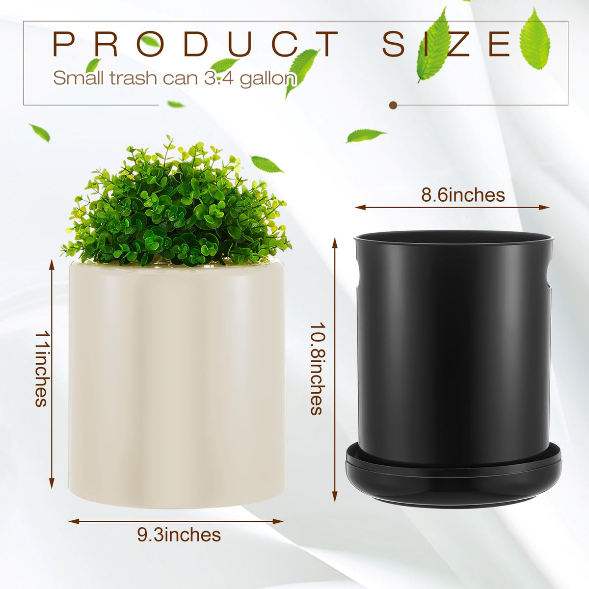 Dog Poop Trash Can Outside 13 L