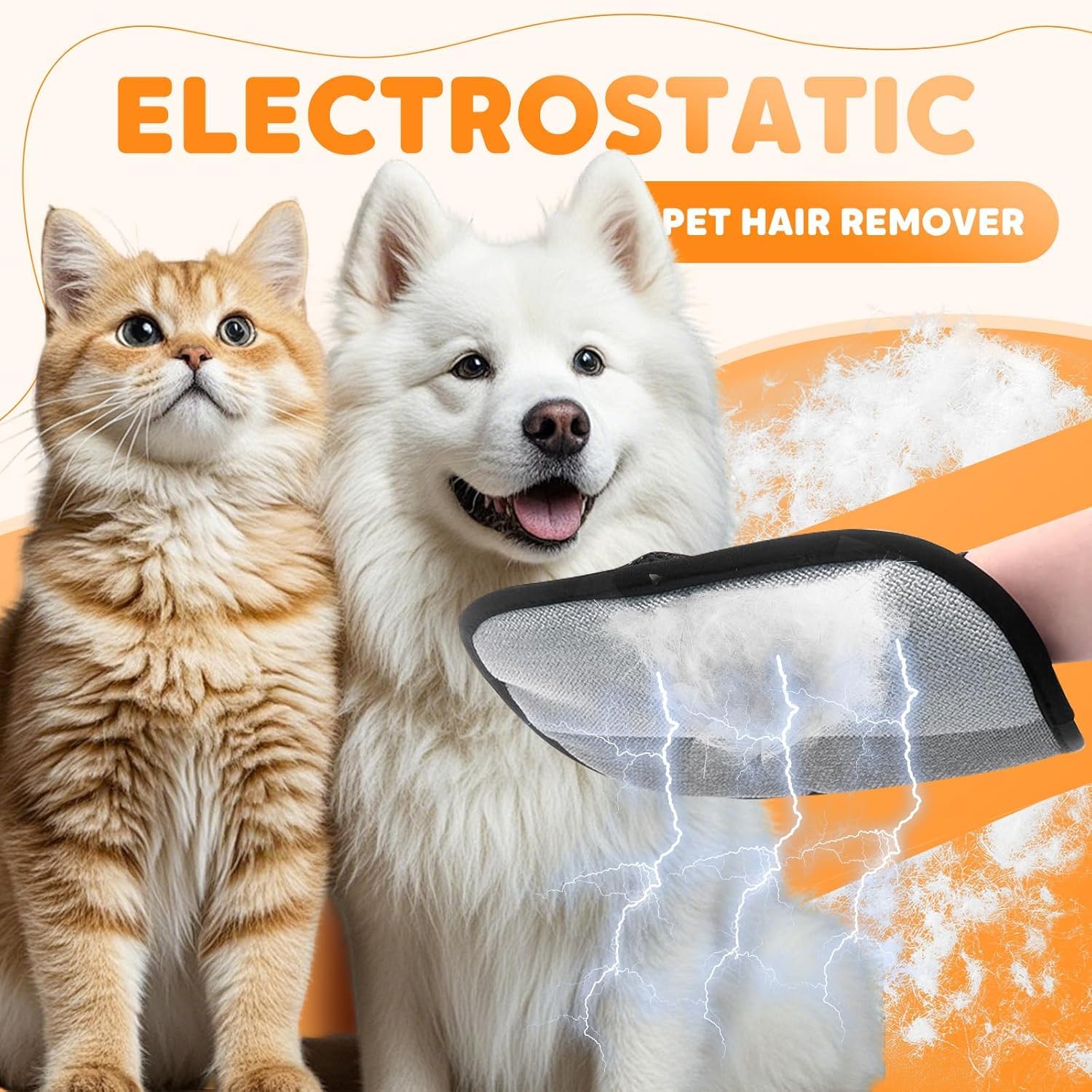 Pet Hair Remover Gloves for Cats