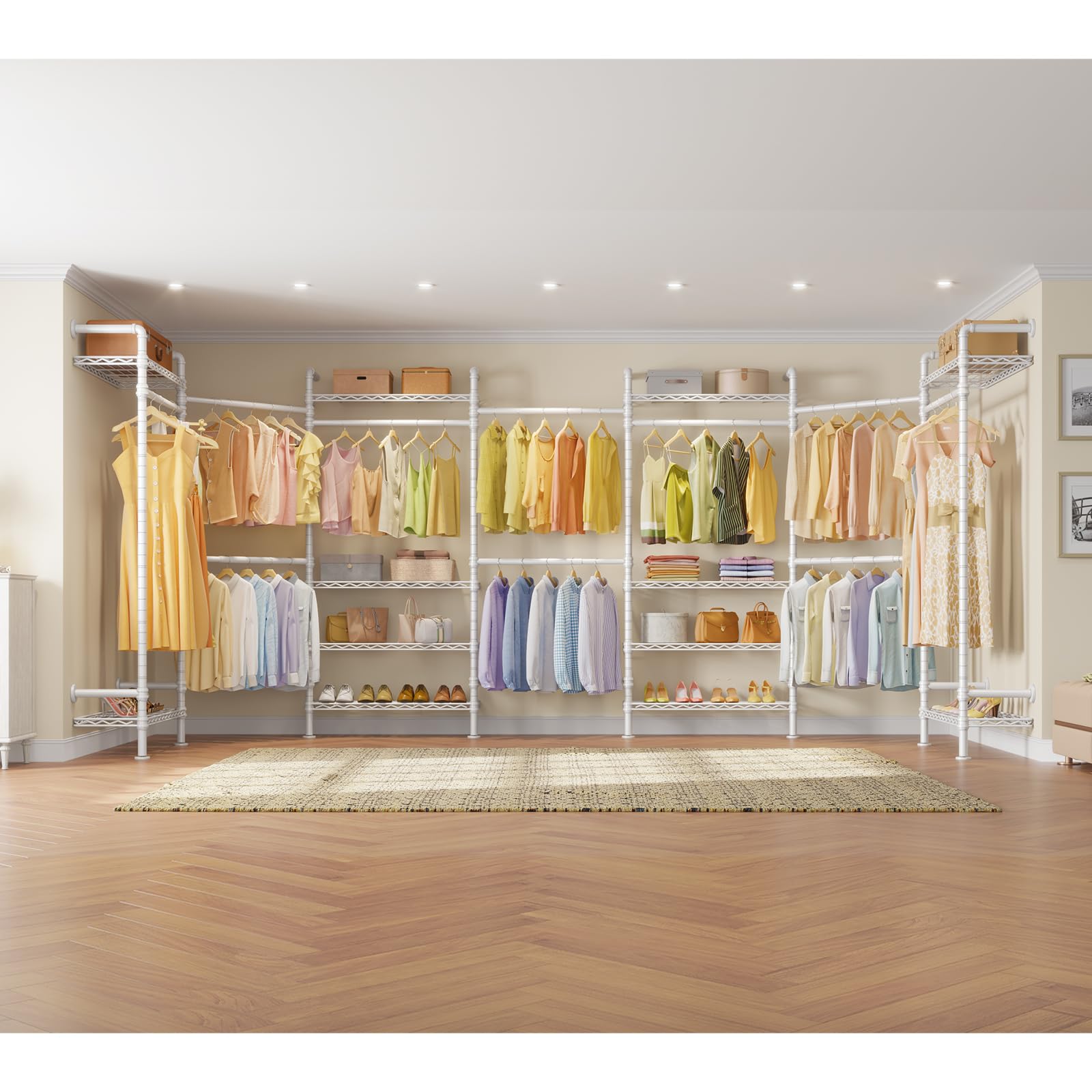 F3 Garment Rack Heavy Duty Clothes Rack for Hanging Clothes