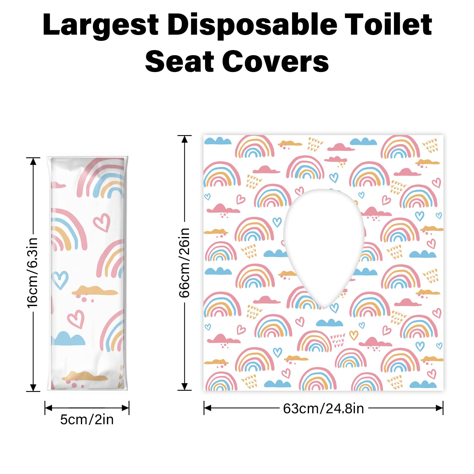60 Pack Toilet Seat Covers Disposable (60 Count)