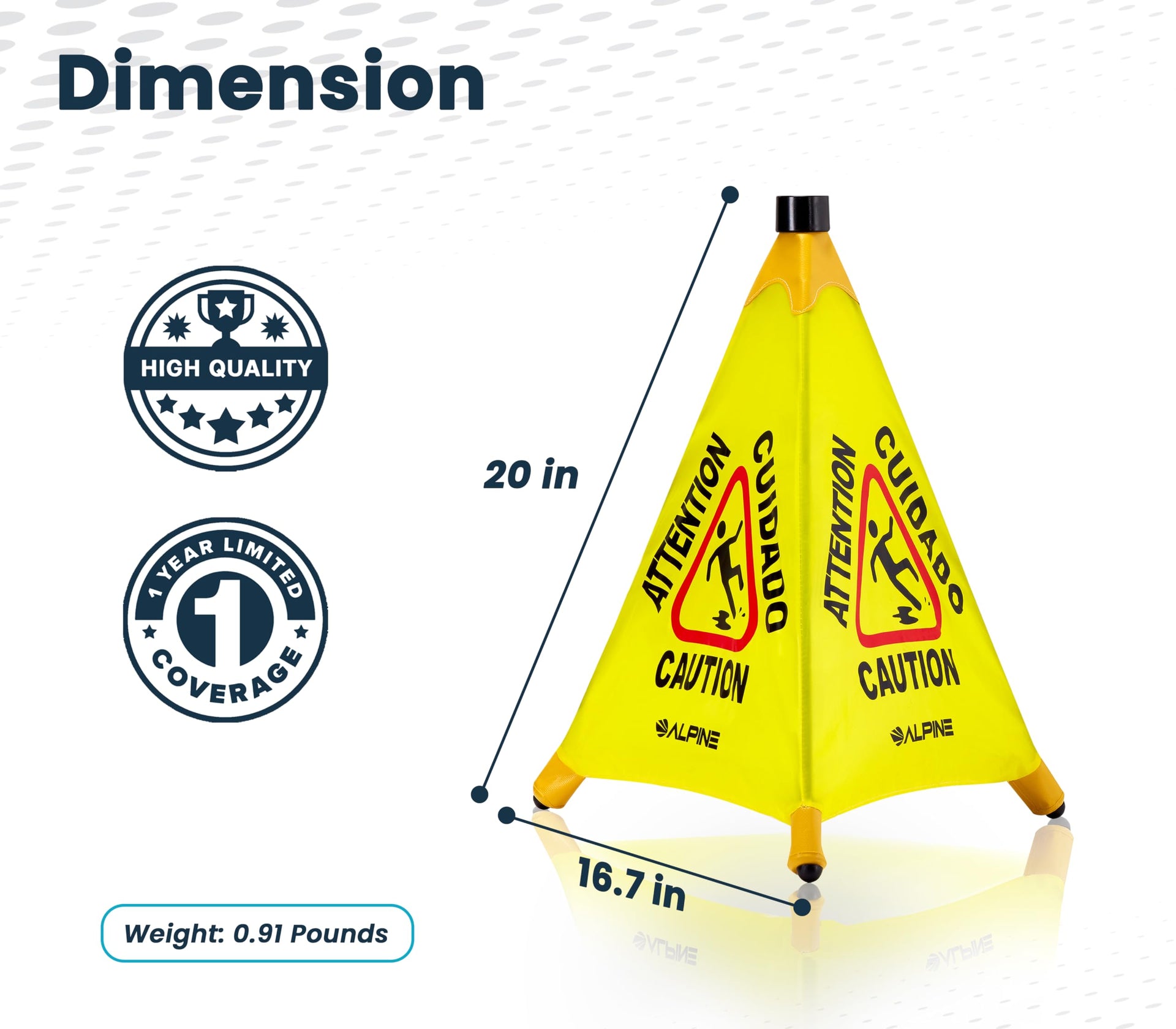 Caution Wet Floor Sign 3 Pack (3 Count)