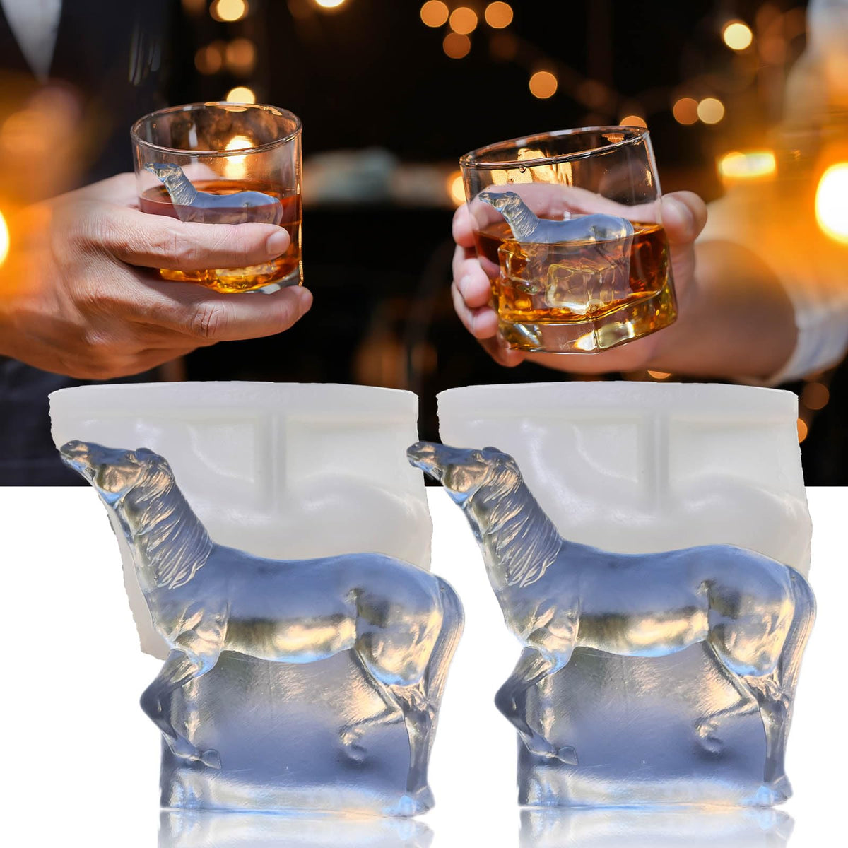3D Horse Ice Cube Trays (2 Count)