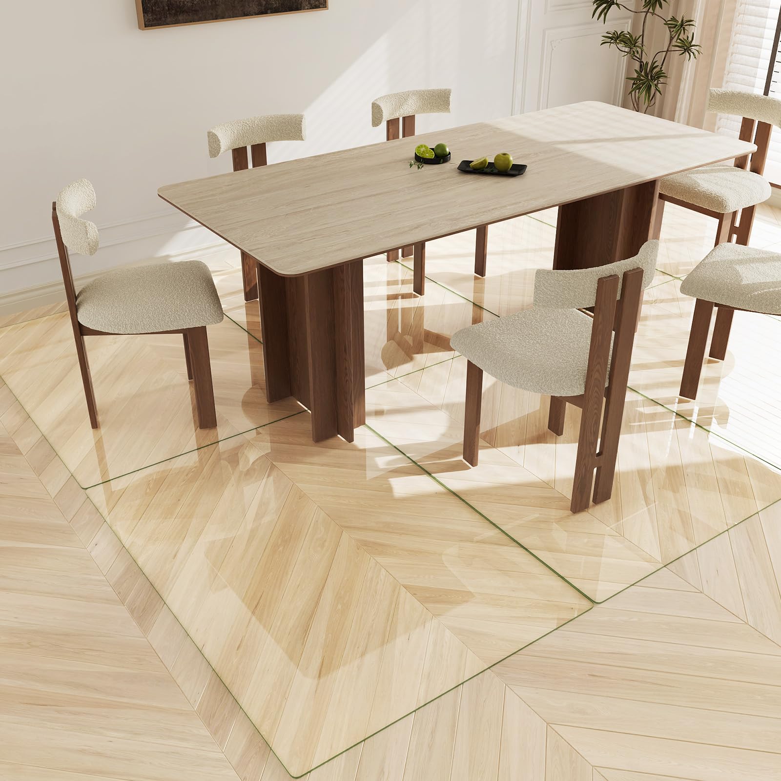 Tempered Glass Chair Mat 36"x50"