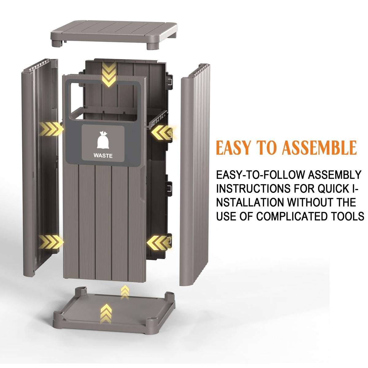 40 Gallon Outdoor Trash Can