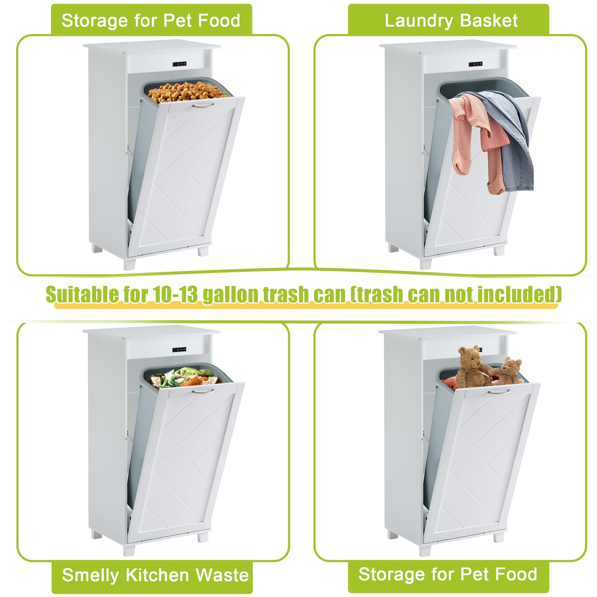 Tilt Out Kitchen Trash Bin Cabinet