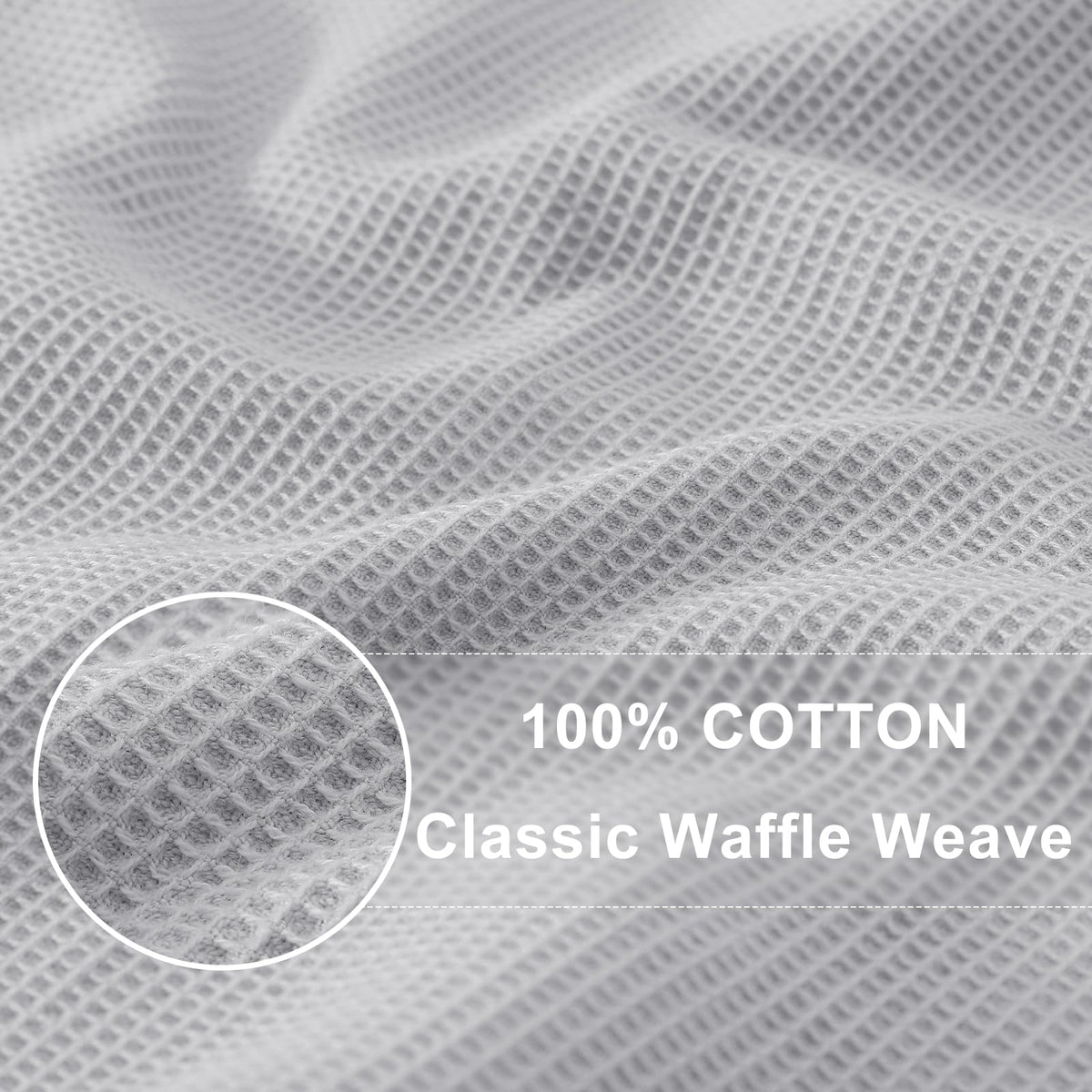 100% Cotton Waffle Weave Kitchen Towels (6 Count)