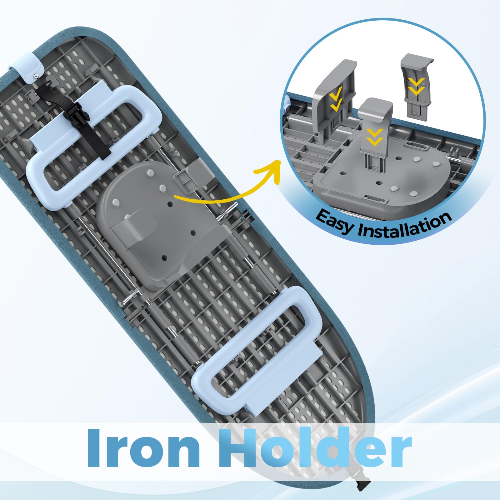 Small Ironing Board with Iron Holder