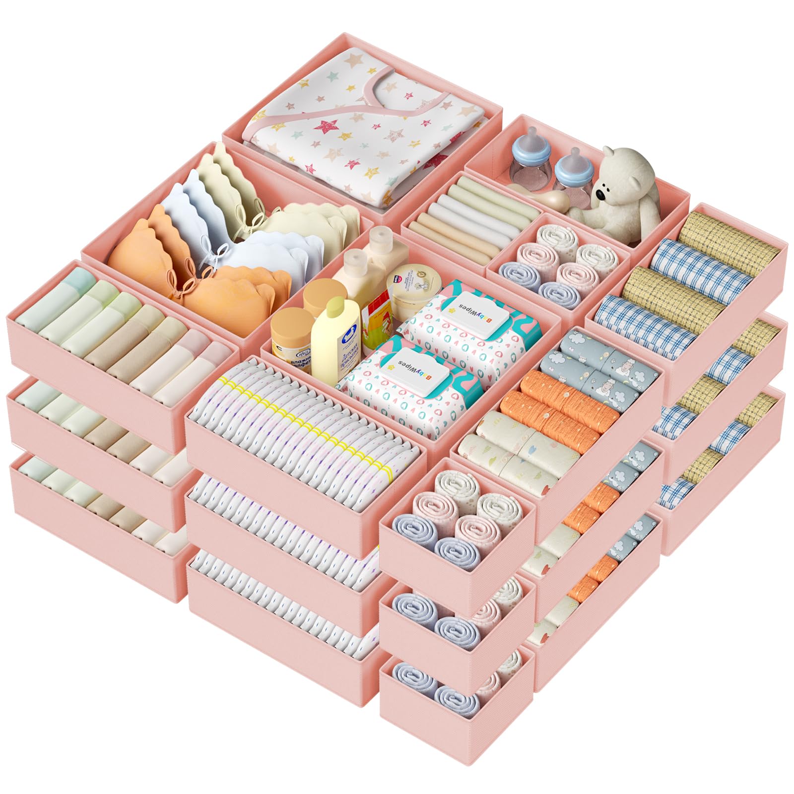 Drawer Organizer Clothes Storage (24 Count)