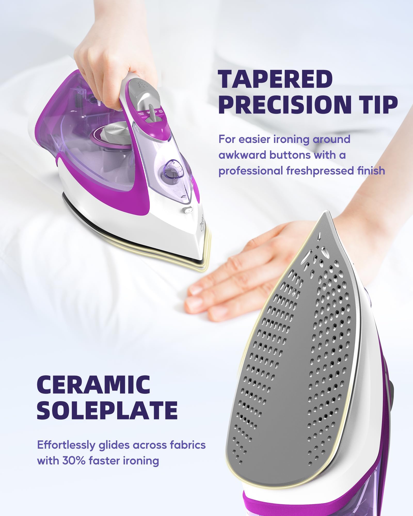 1750W Steam Iron for Clothes