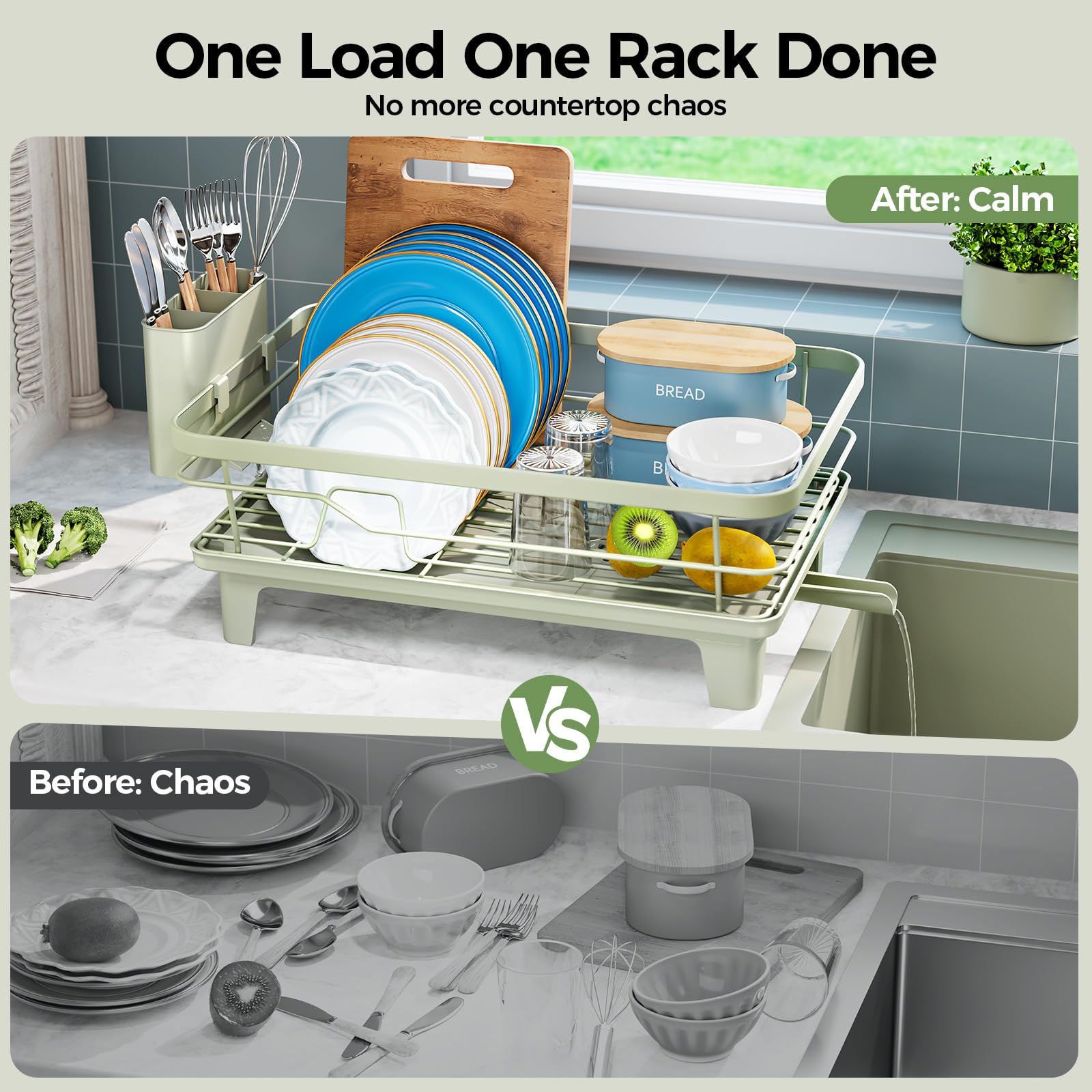 Urakify Dish Drying Rack for Kitchen Counter