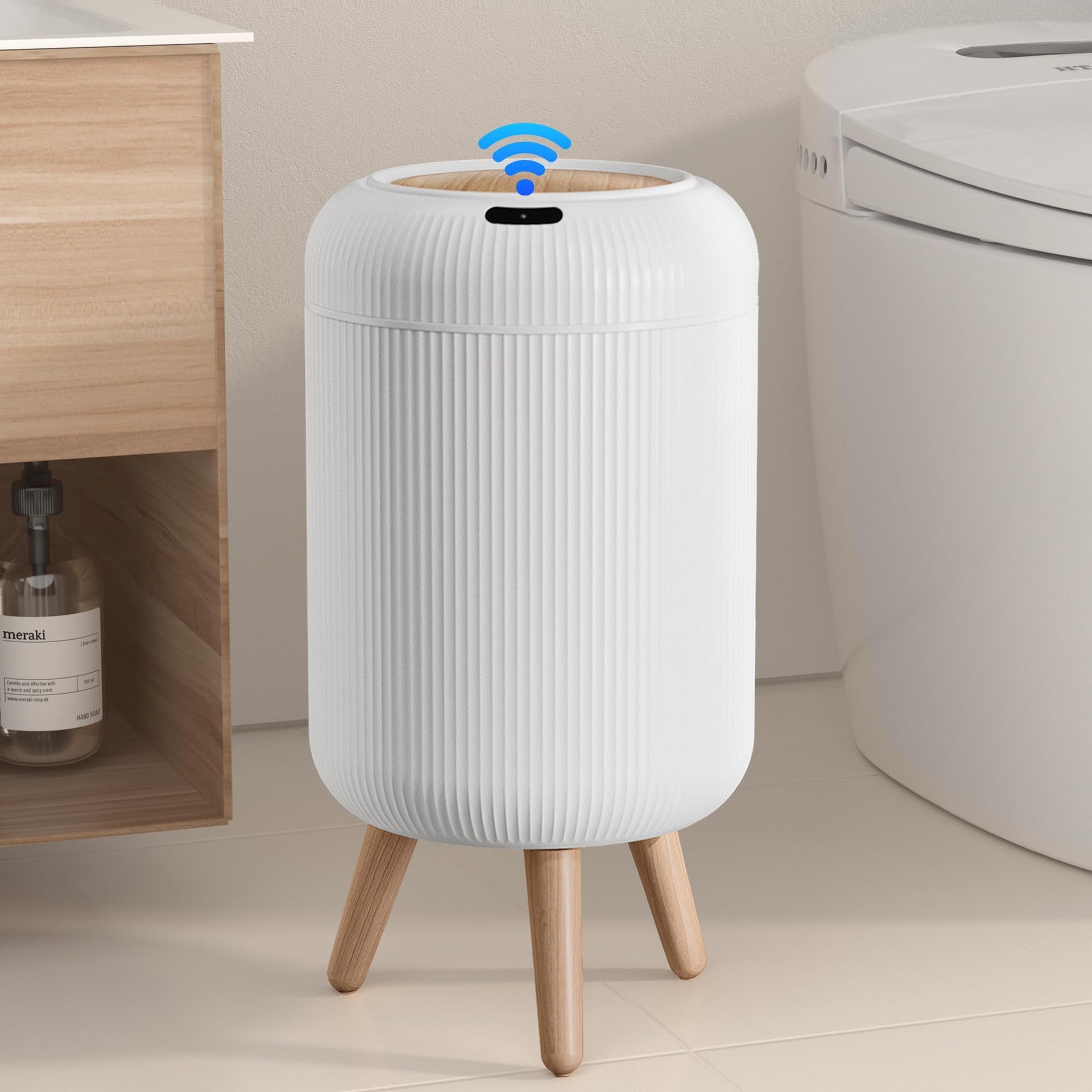Motion Sensor Bathroom Trash Can