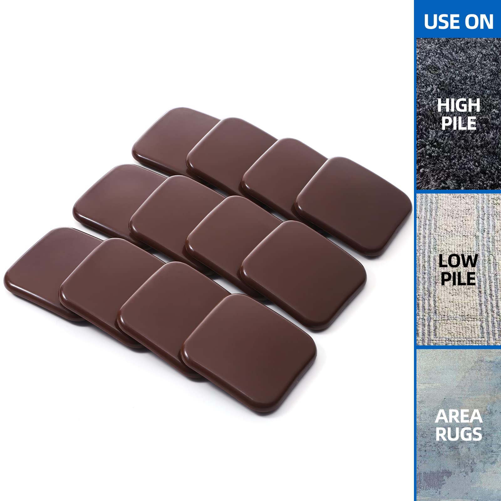 Furniture Sliders for Carpet (24 Count)