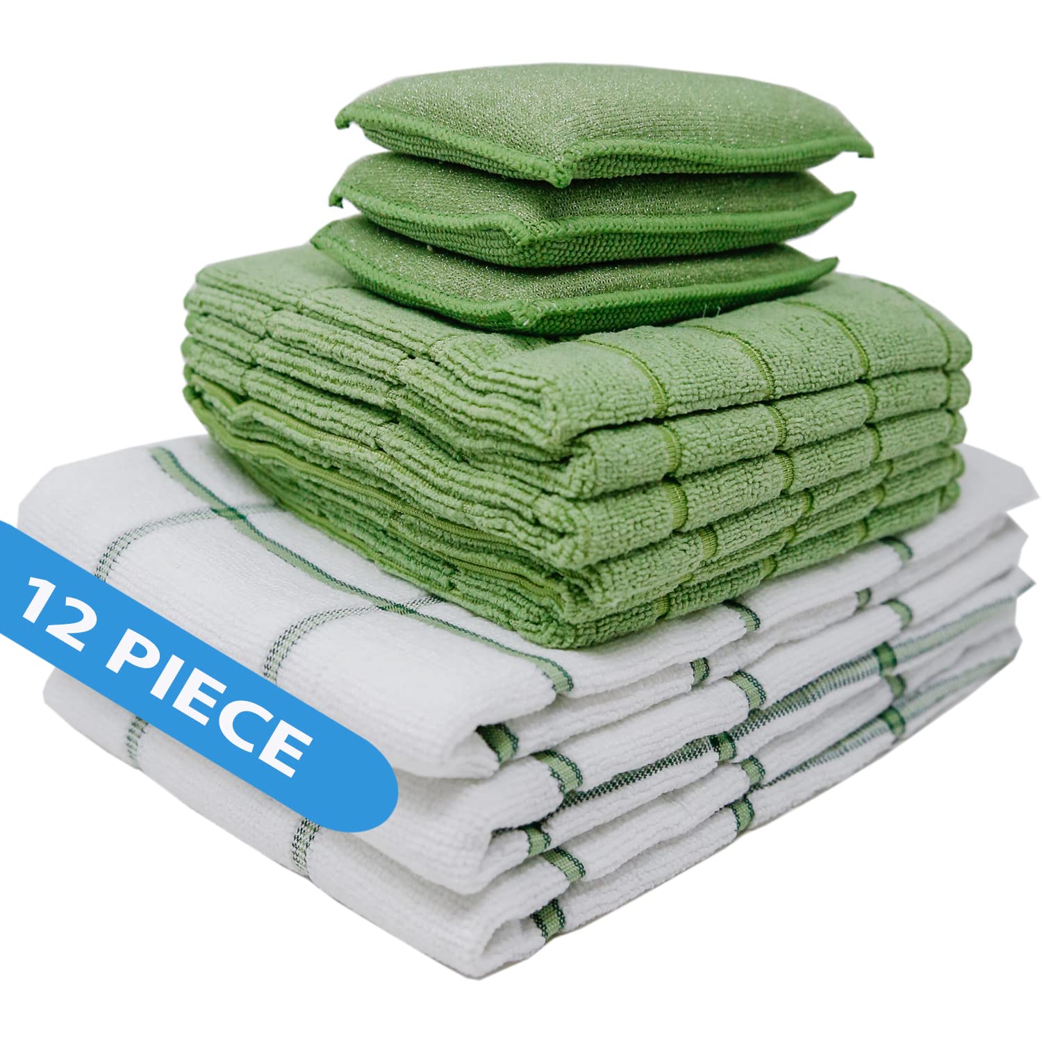 s 12 Piece Microfiber Kitchen Set