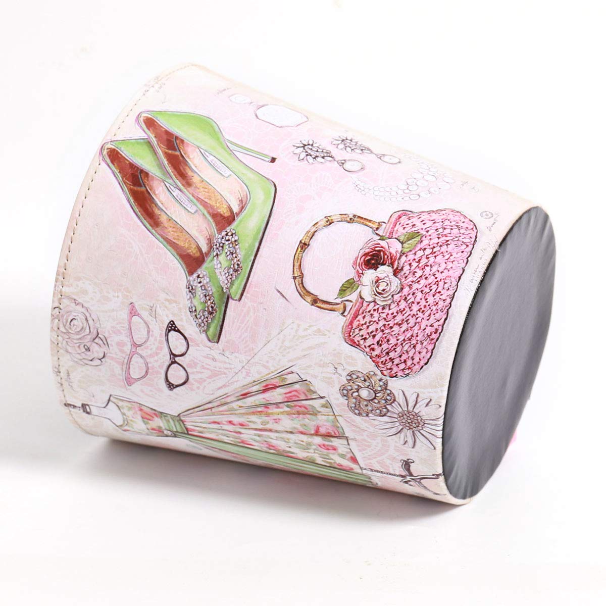 PU Leather Small Trash Can Wastebasket