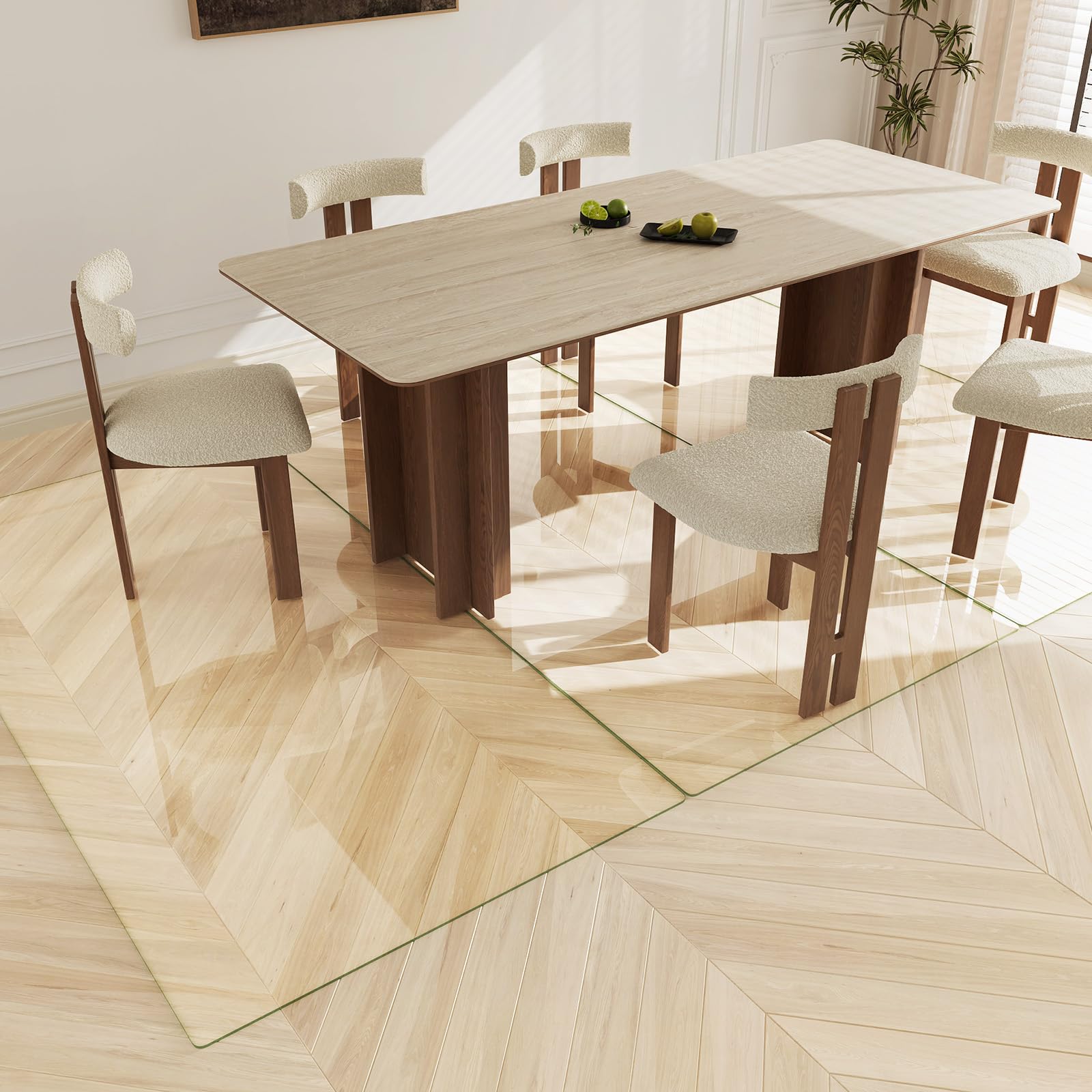 Tempered Glass Chair Mat 40"x80"