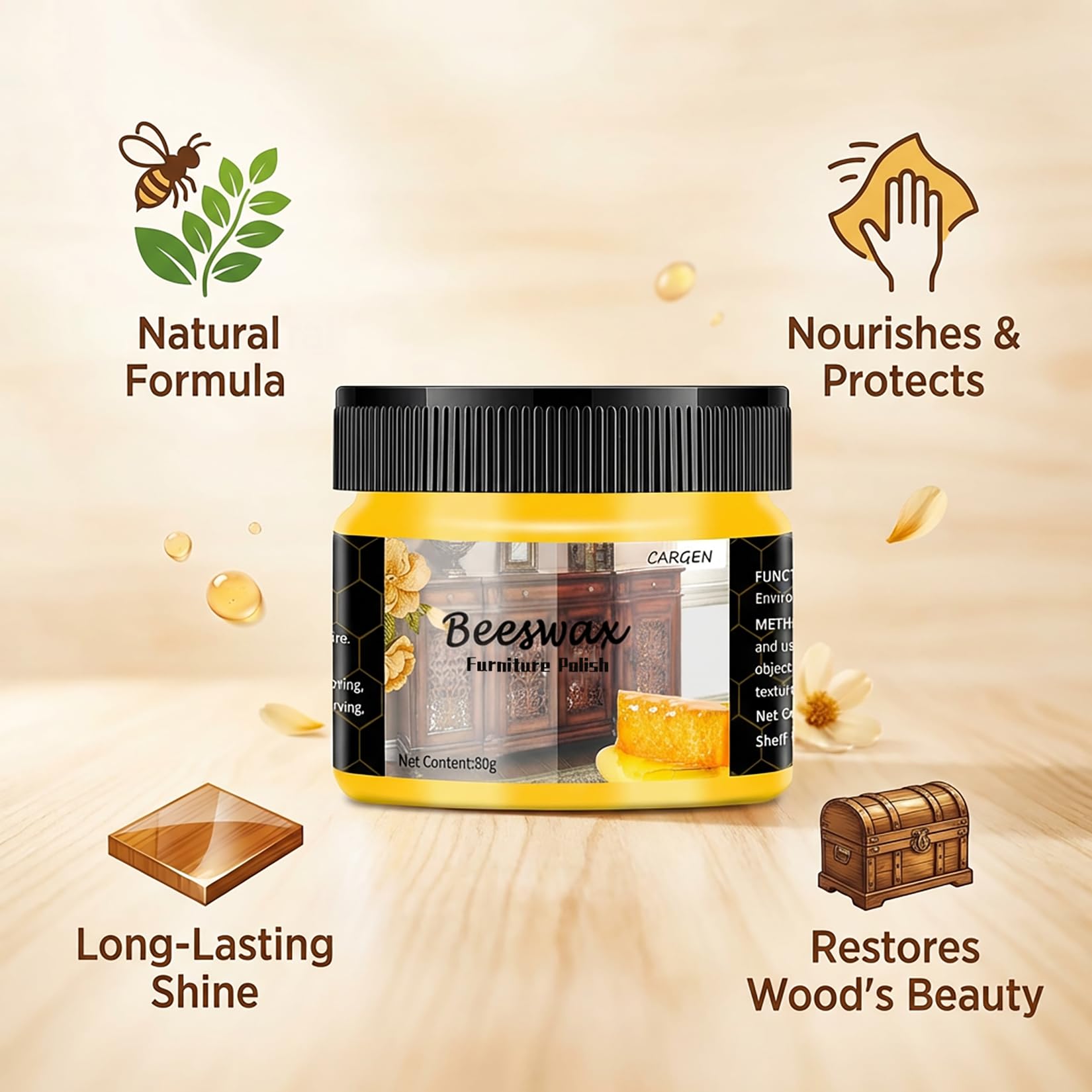 Beeswax Furniture Polish (5.64 Ounce)