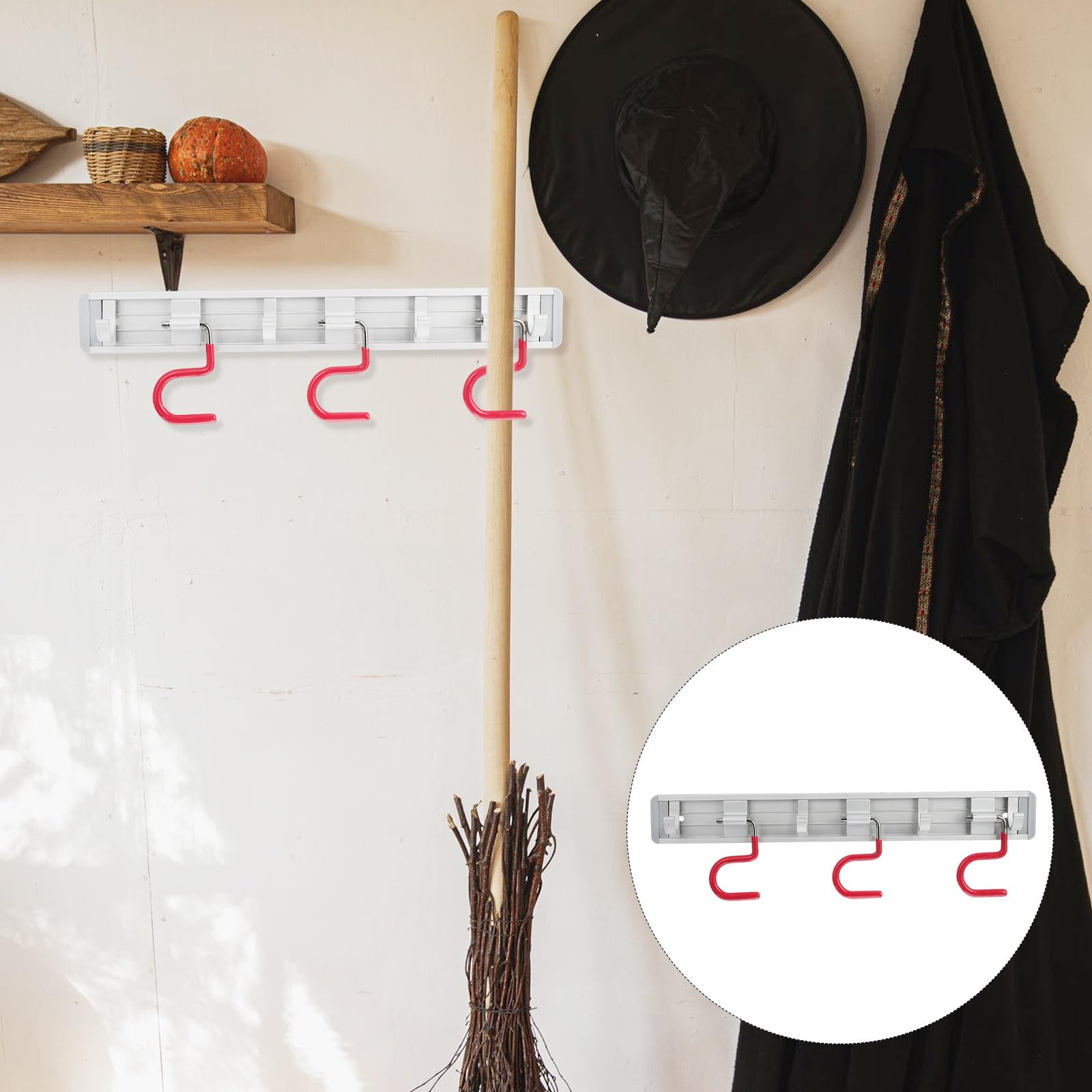 Wall Mounted Mop Broom Holder 3