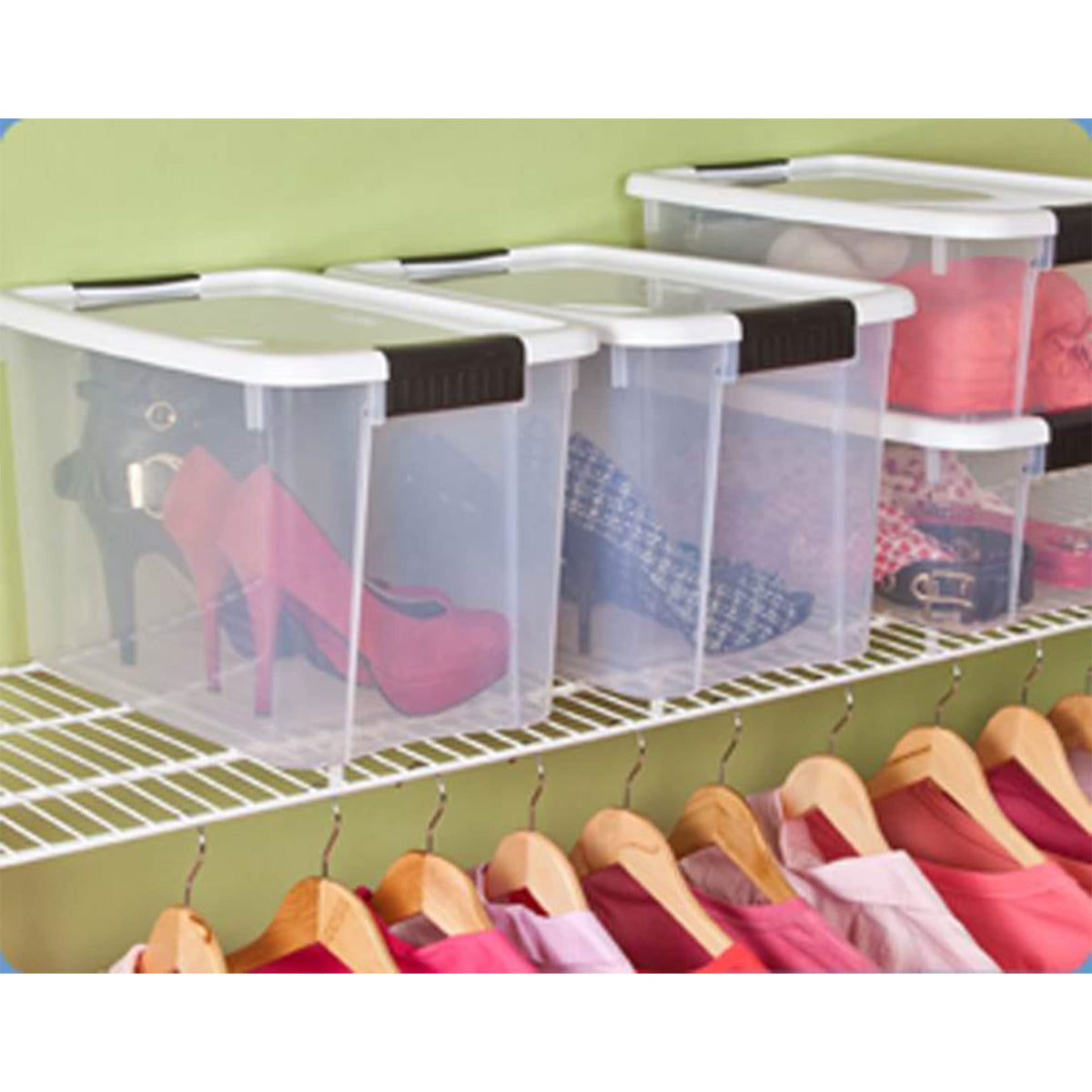 Ultra Latch Box with Lids for Home and Office (12 Count)