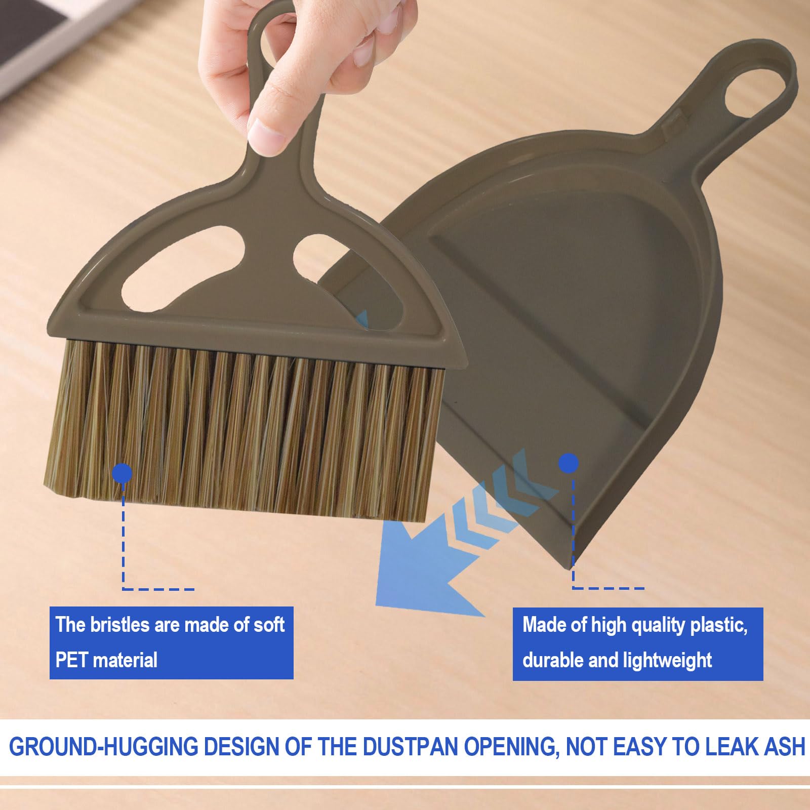 Mini Broom and Dustpan Set Hand Broom with Dustpan Portable Housekeeping Cleaning Tools for Desk