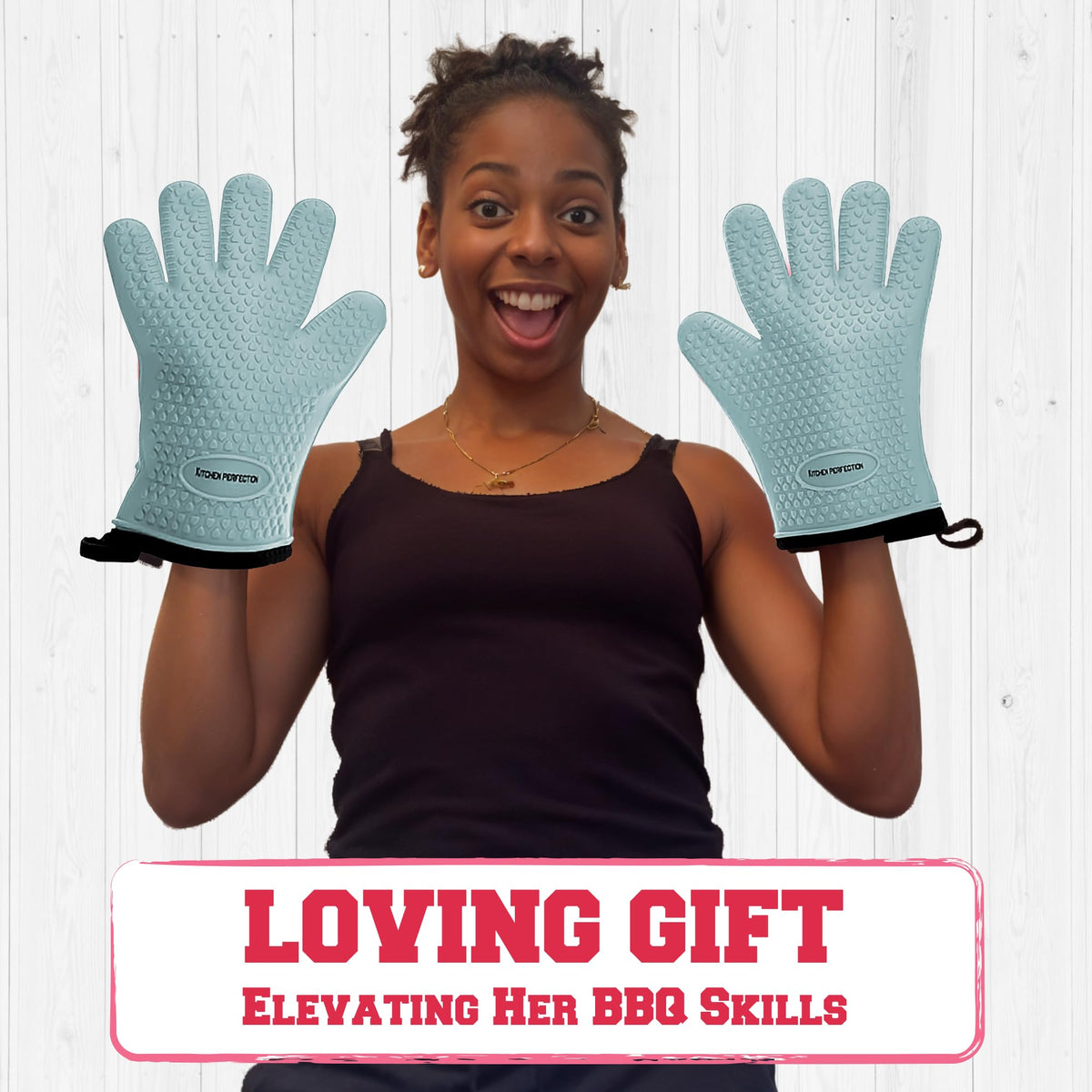 S Silicone Smoker BBQ Gloves (2 Count)