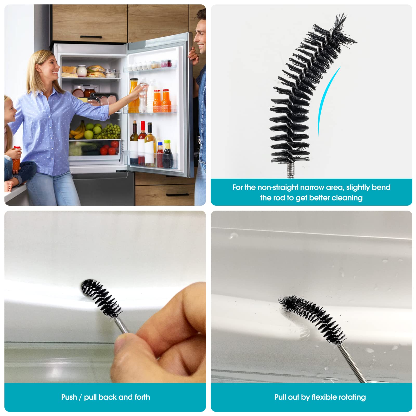 Extra Thick Drain Brush with Stronger Spring