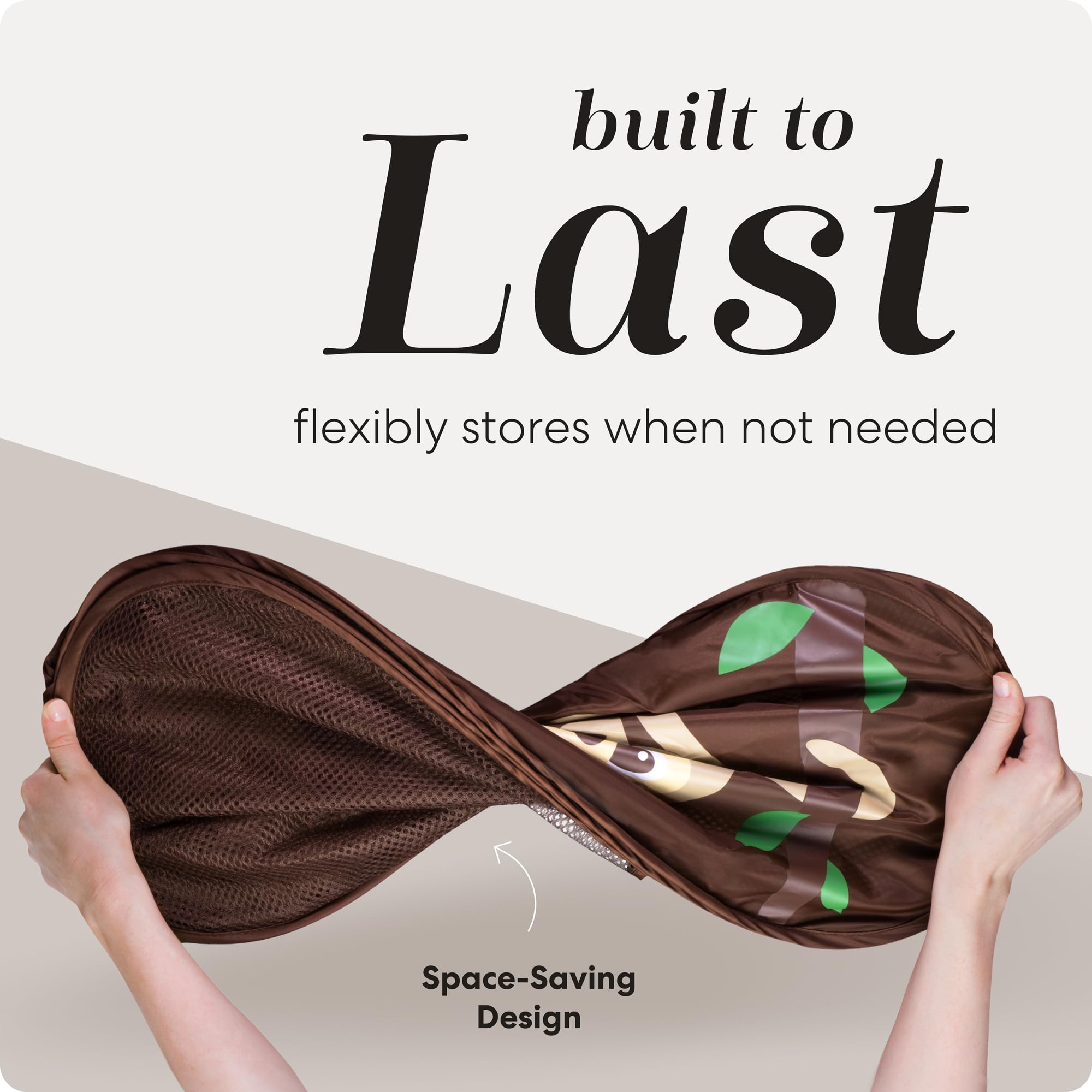 Collapsible Mesh Pop Up Laundry Hamper with Side Pocket