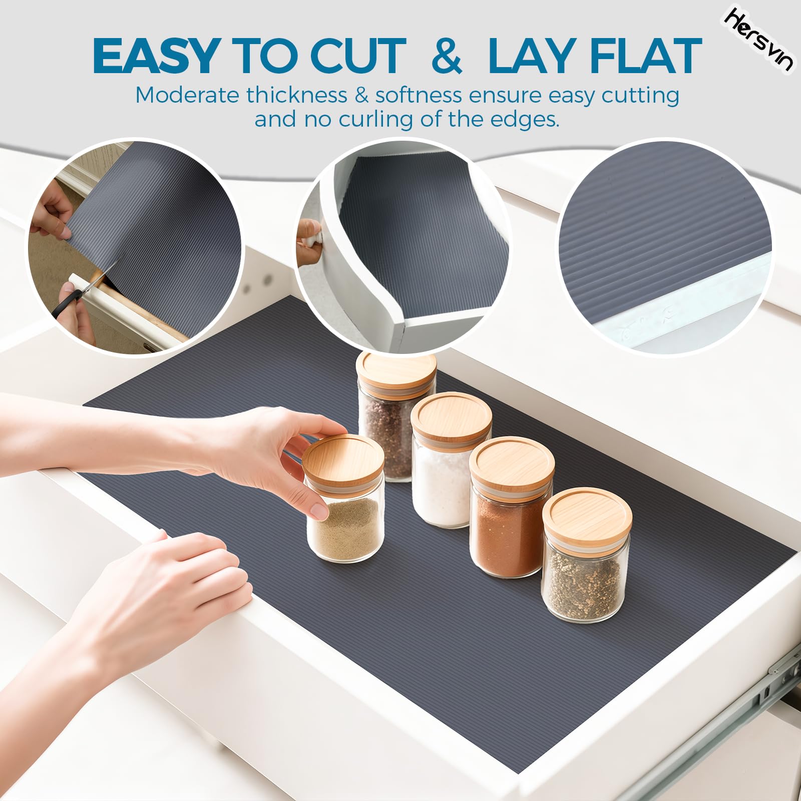 Shelf Liners 20 in x 20 ft EVA Drawer Mats