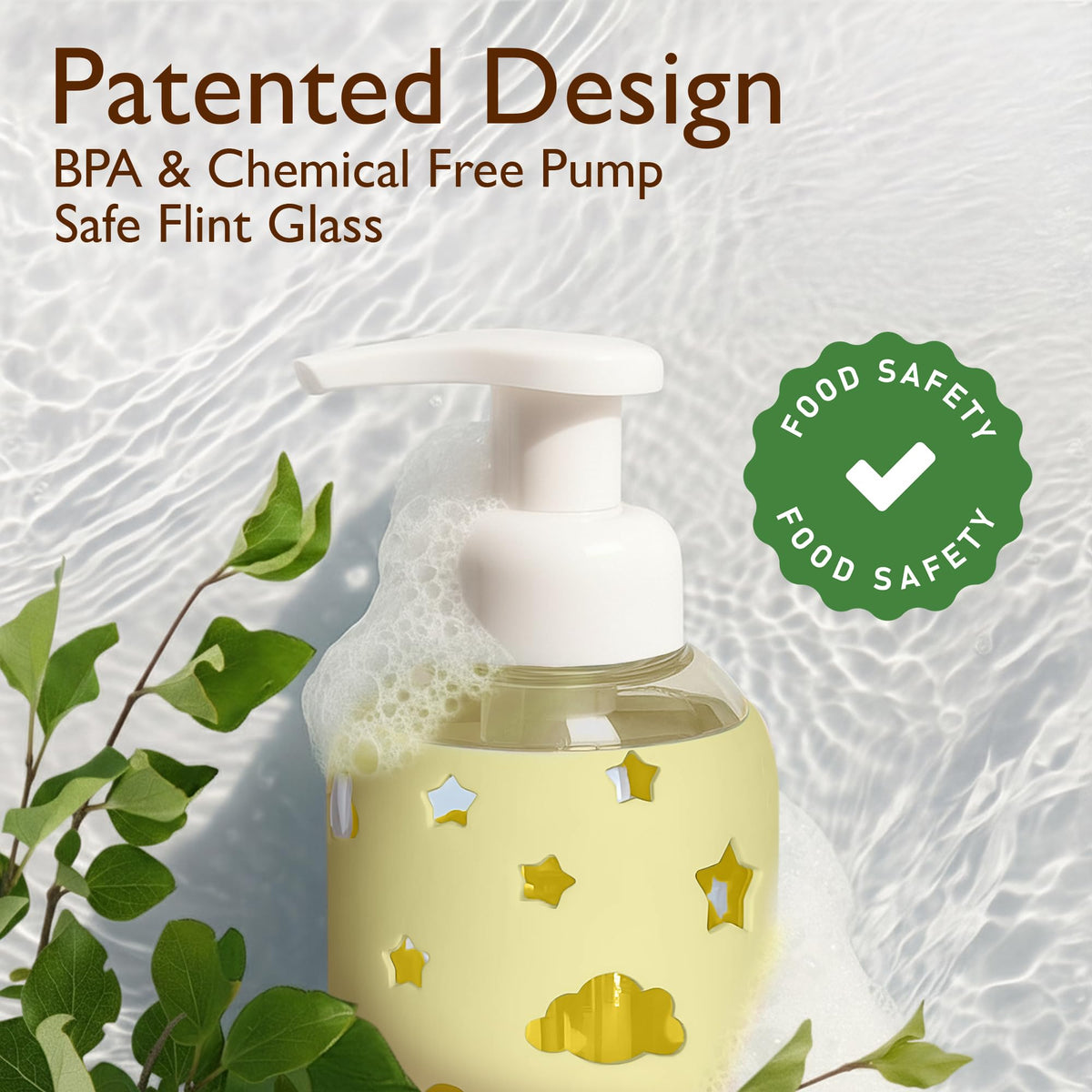 Foaming Hand Soap Dispenser Glass