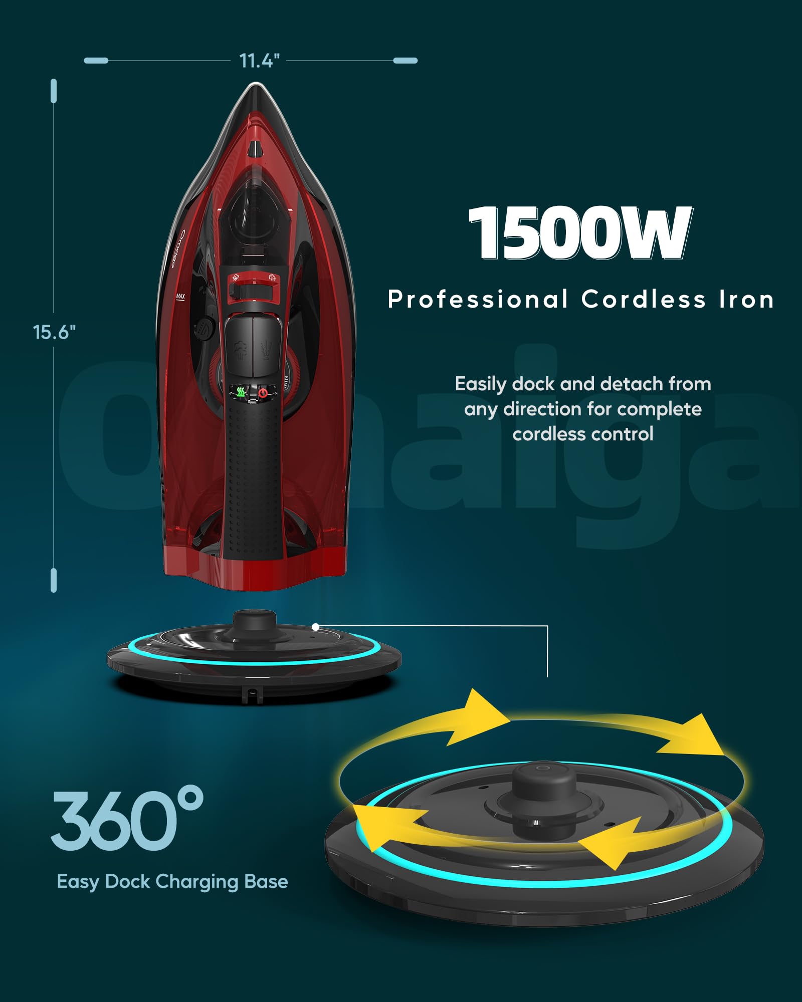 Cordless Steam Iron for Clothes