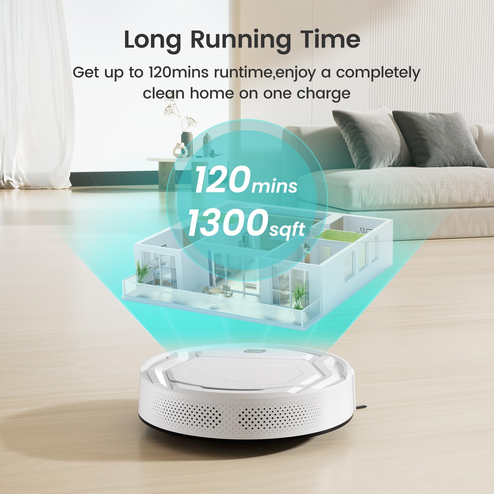 M210 Pro Robot Vacuum with 2200 Pa Powerful Suction