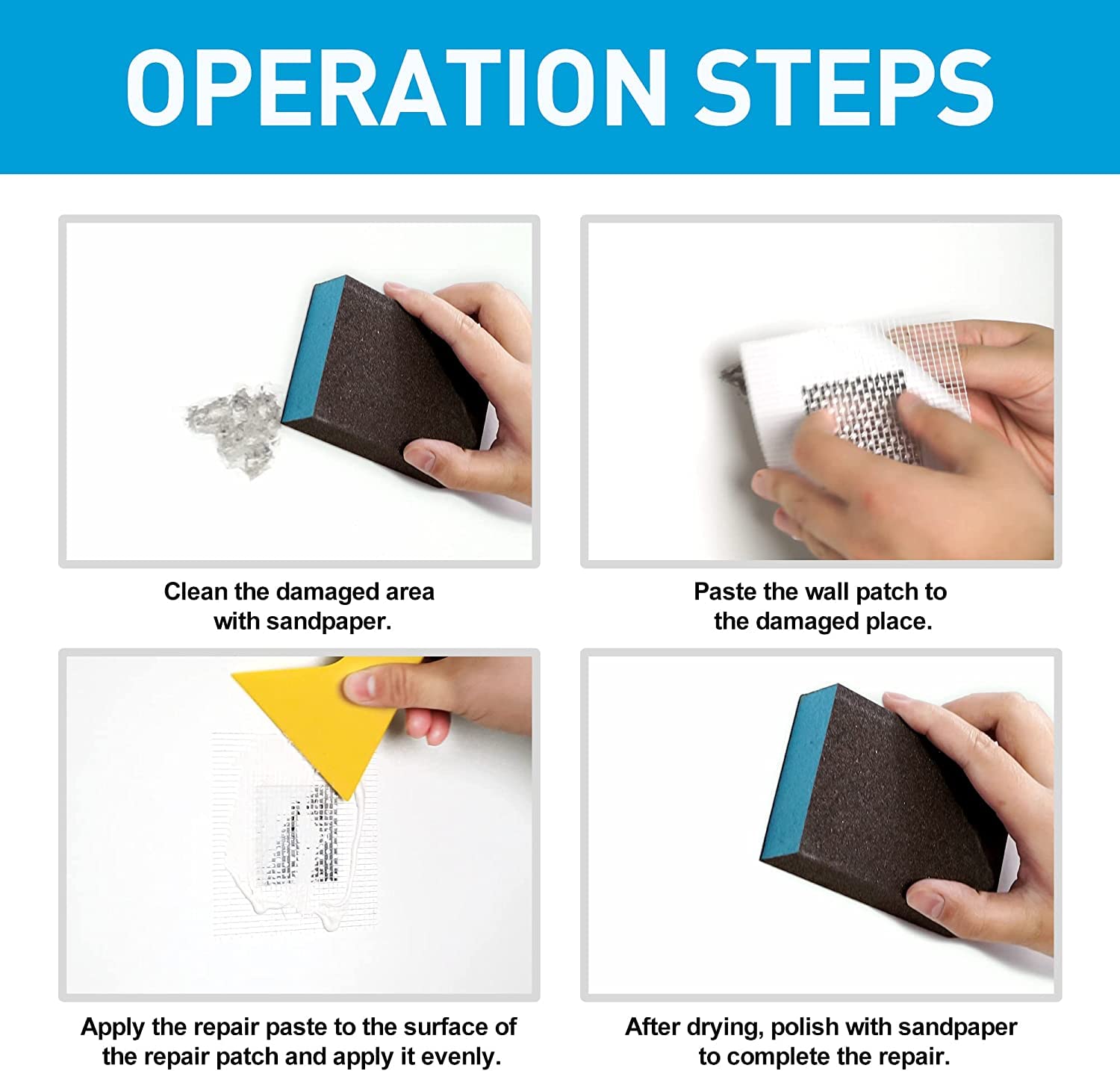 Spackle Wall & Drywall Repair Patch Kit with Tools
