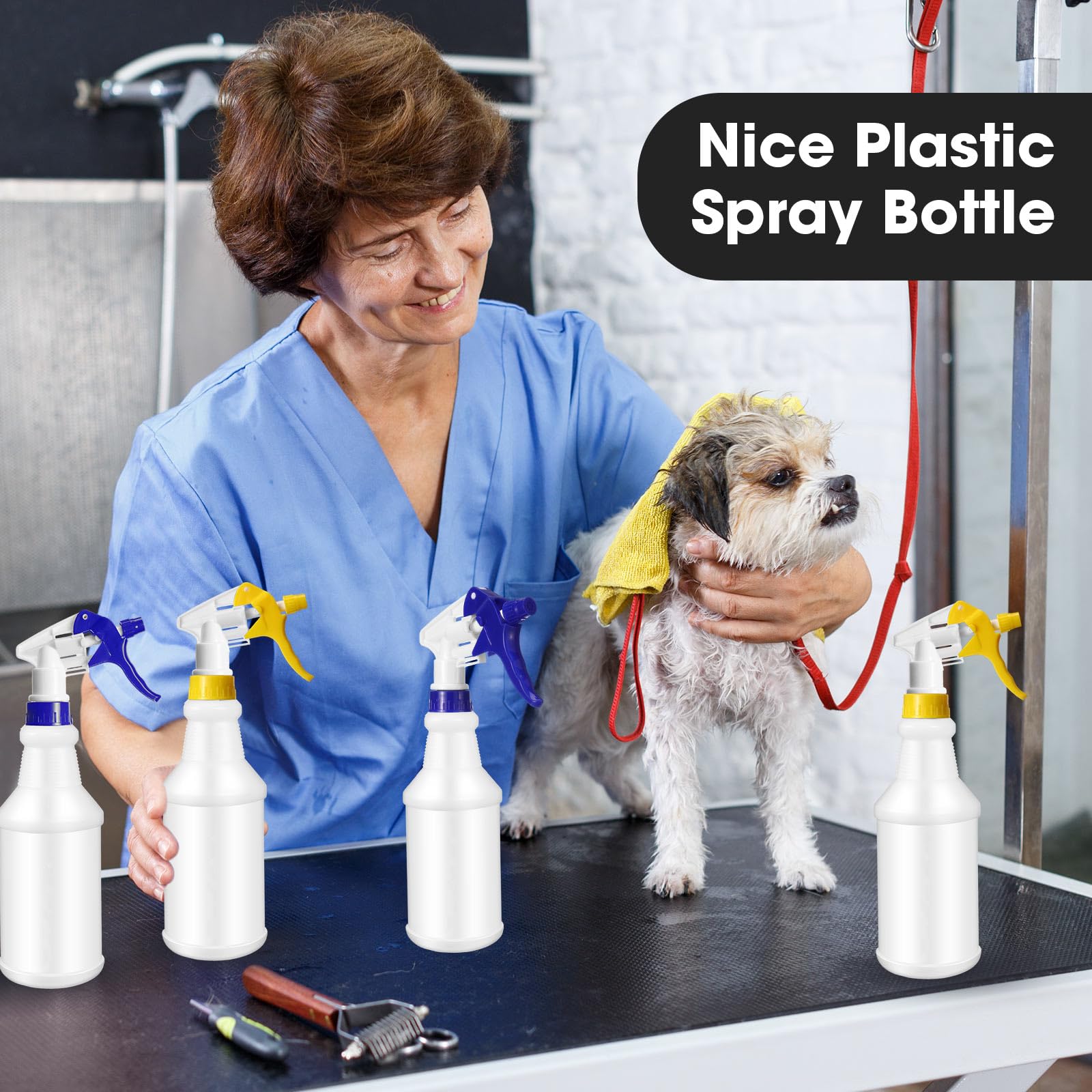 12 Pcs 16 Oz Plastic Spray Bottles