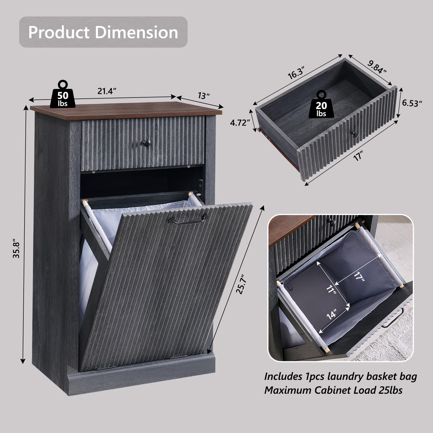 Tilt Out Trash Can Cabinet
