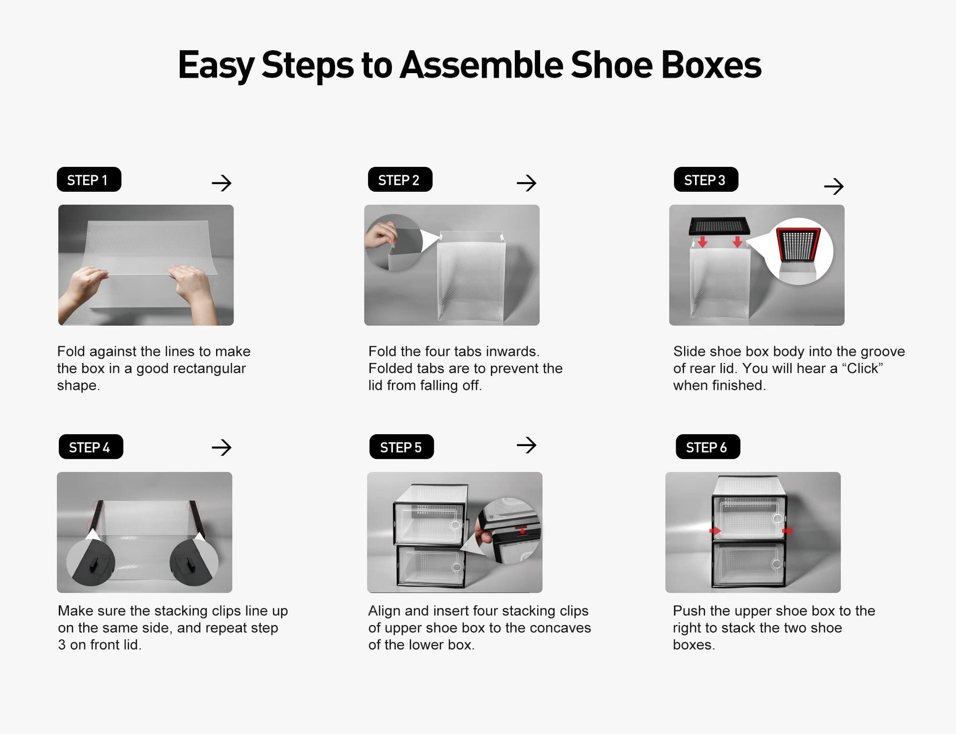 X Large Shoe Storage Boxes 12 Pack (12 Count)