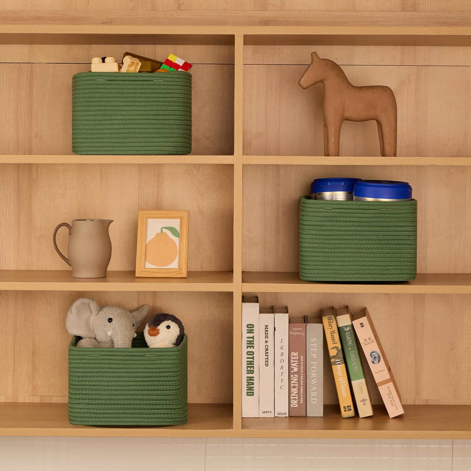 Small Organizing Baskets for Cubes Shelf (3 Count)