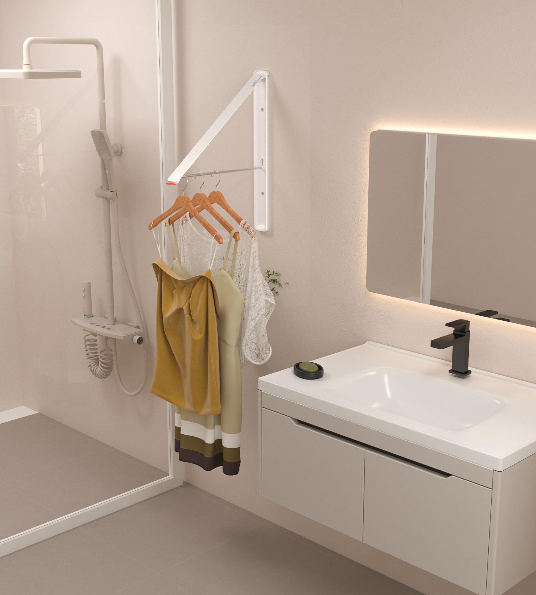 Clothes Drying Rack Wall Mounted