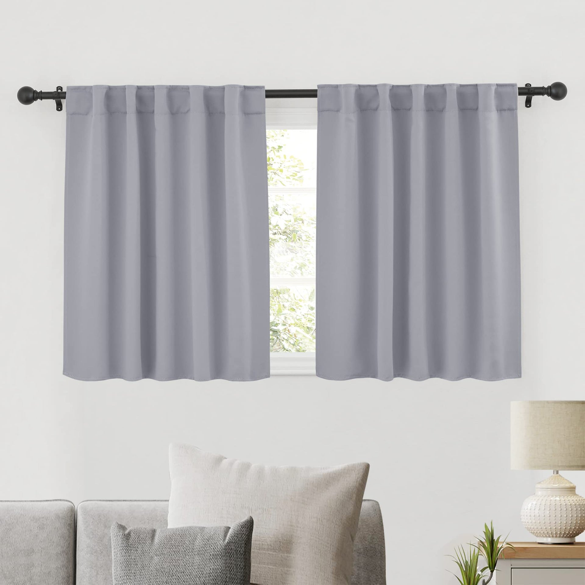 Privacy Bathroom Curtains (2 Count)