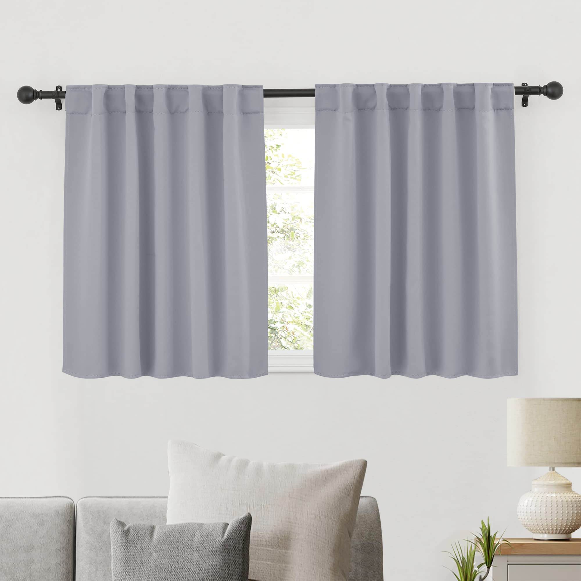 Privacy Bathroom Curtains (2 Count)
