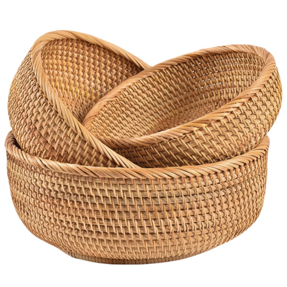 Rattan Bread Basket (3 Count)