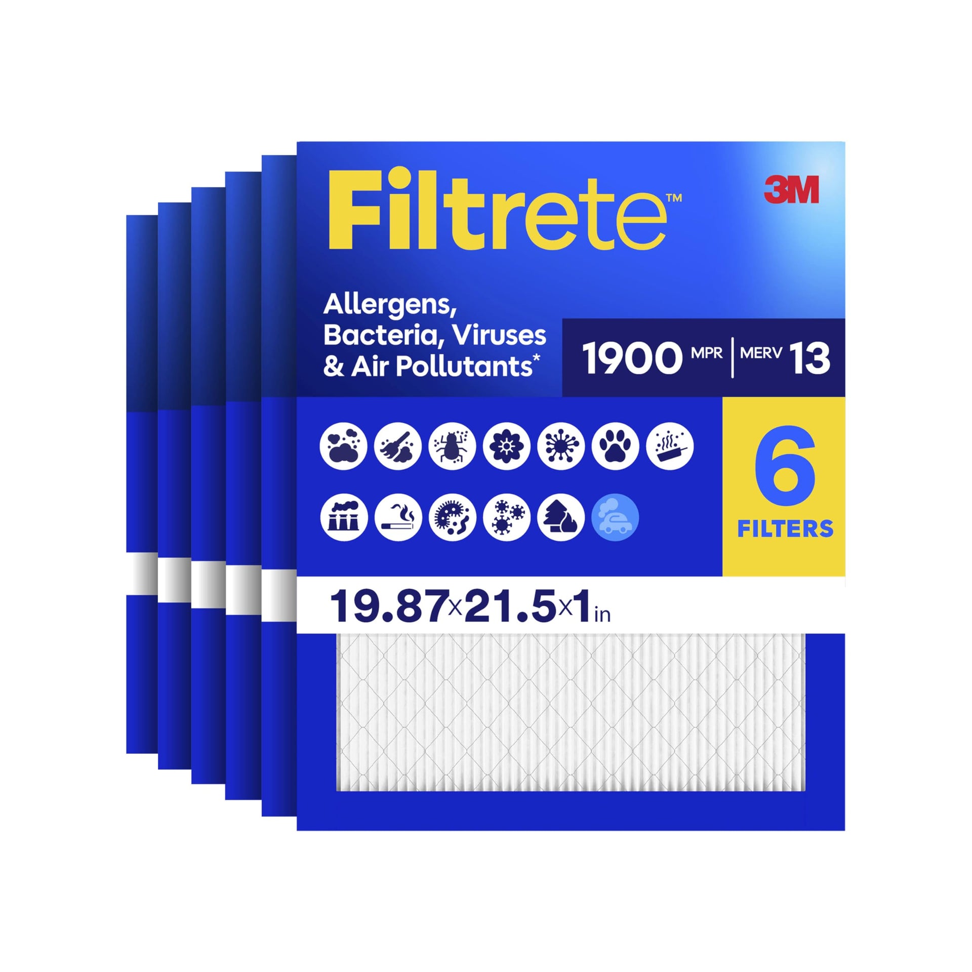 19.8x21.5x1 Air Filter (6 Count)