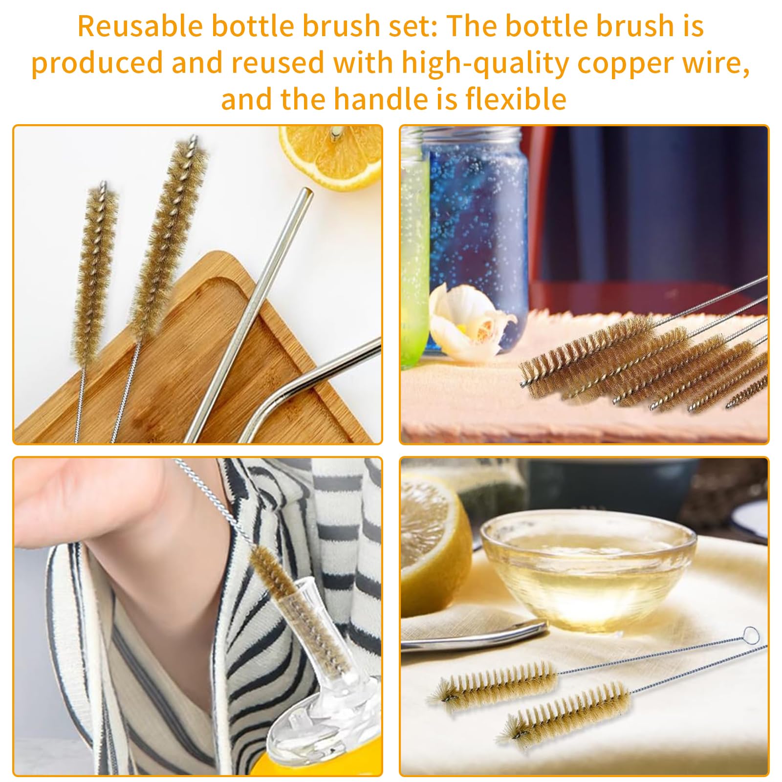 7 Pcs Brass Brush Set