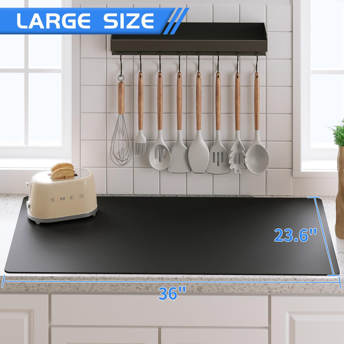 Silicone Mat 36"x 23.6" Heat Resistant Mats for Countertop Protector
