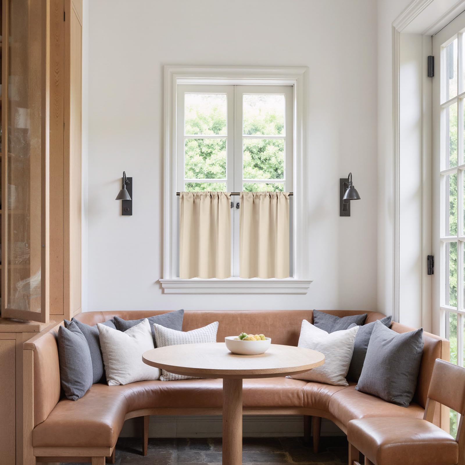 Small Cafe Curtains 24 Inch Length (2 Count)