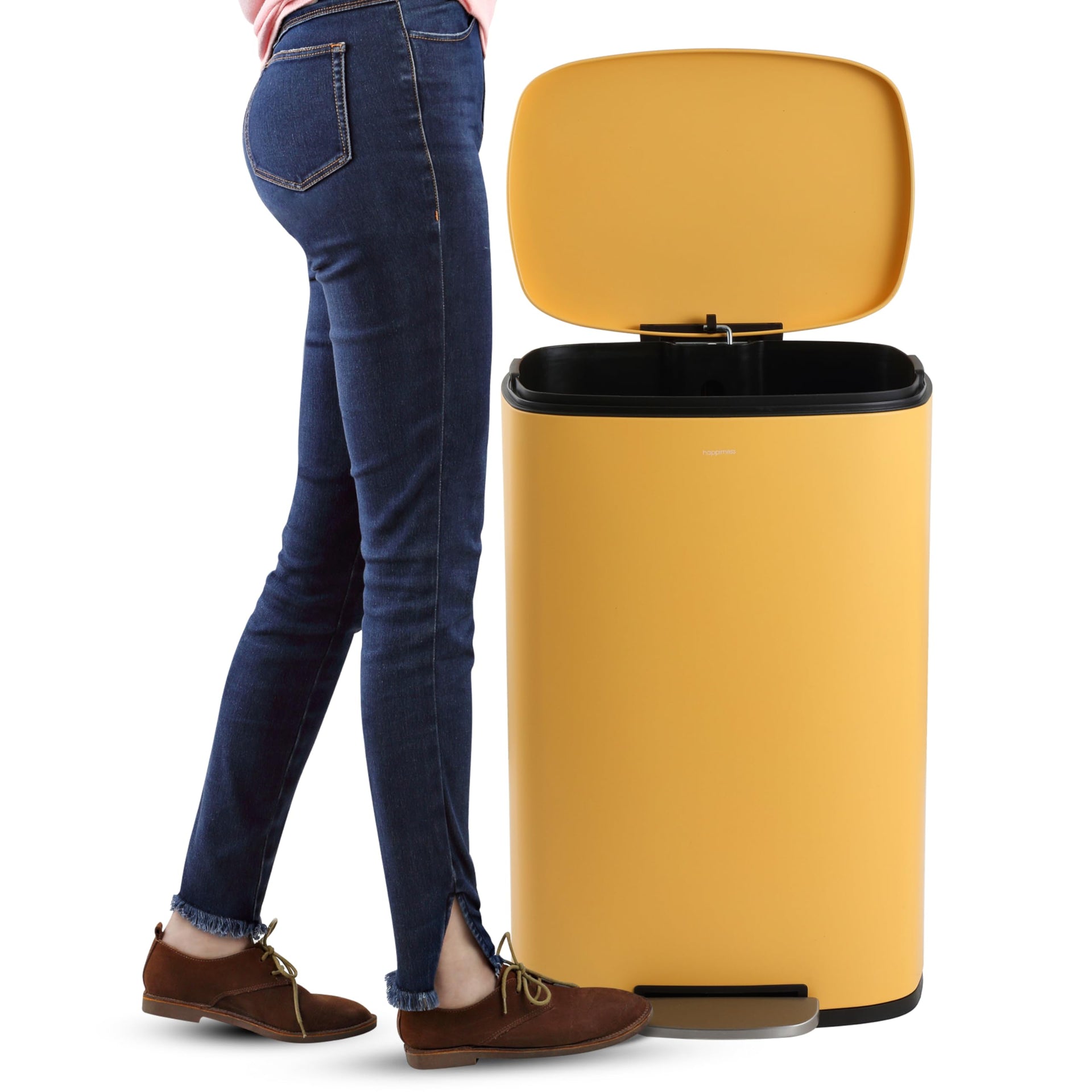 Connor 2 Piece Iron Trash Can (2 Count)