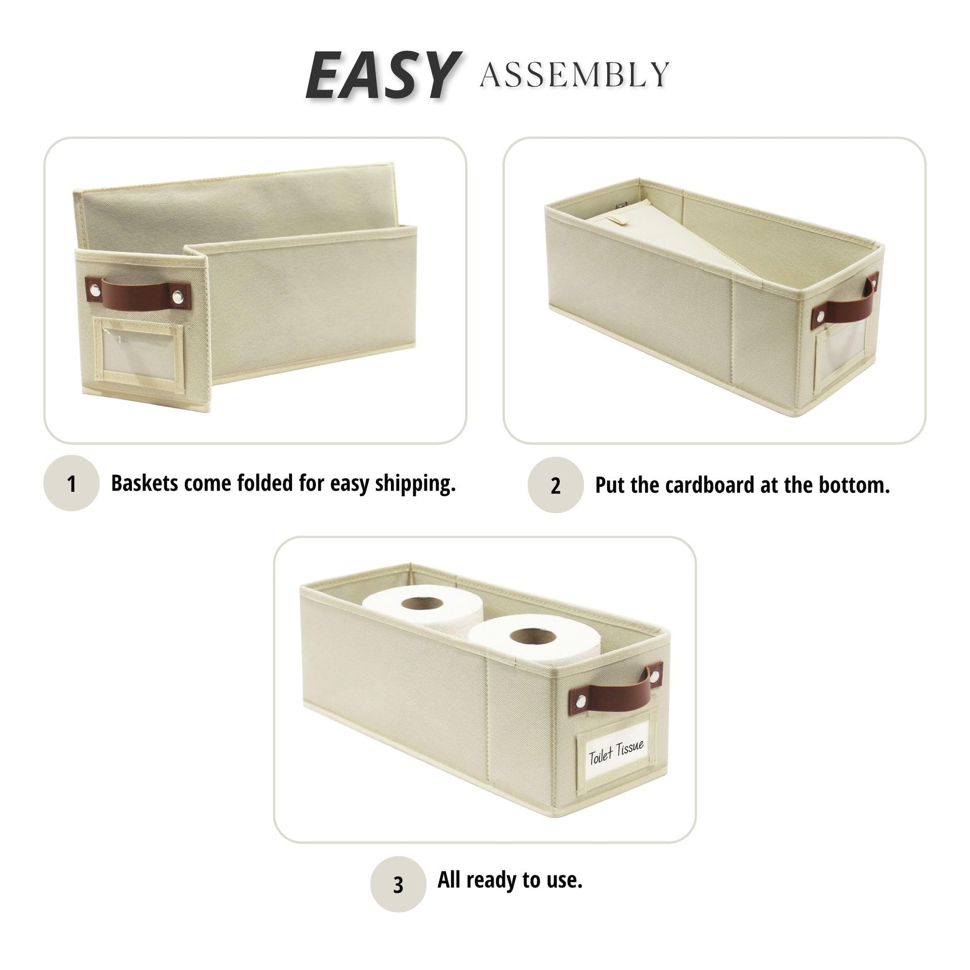 Narrow Storage Bins (4 Count)