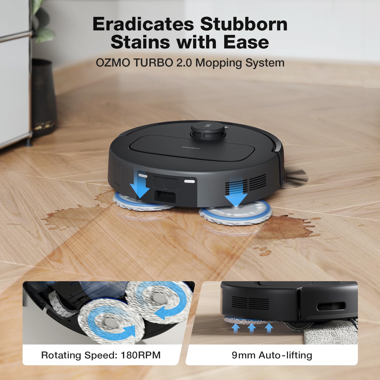 DEEBOT N30 Omni Care Robot Vacuum and Mop