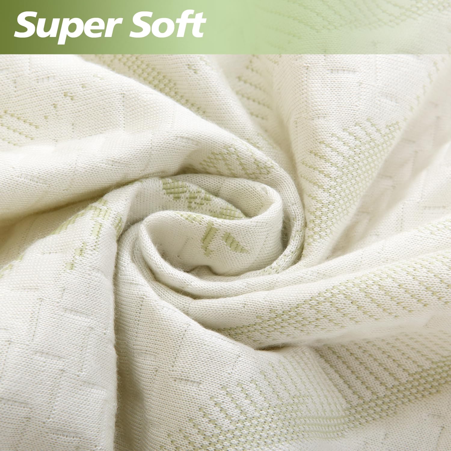 Twin Mattress Protector Waterproof Mattress Pad Washable Bamboo Rayon Mattress Cover Breathable Noiseless Bed Protector 5"